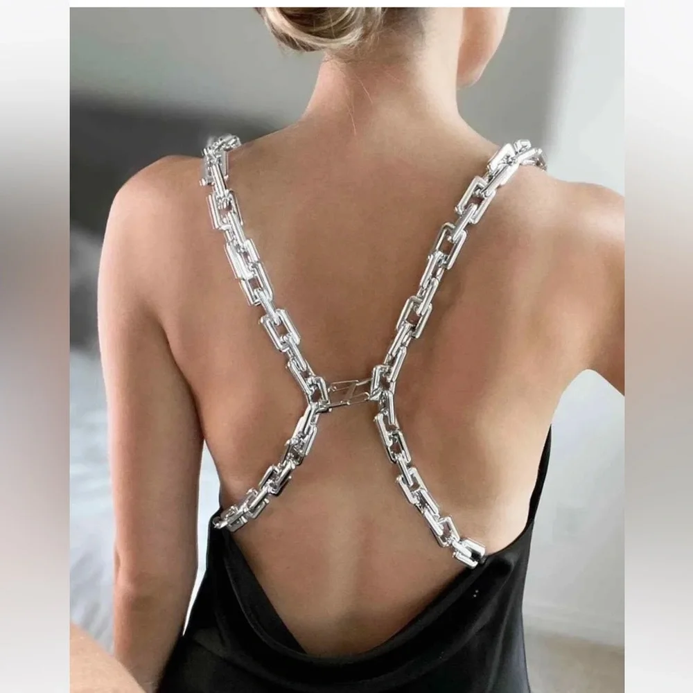 Zara Chain Strap Slip Dress - Picture 2 of 5